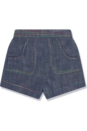 ZIMMERMANN Jeans-Shorts mit Ziernähten