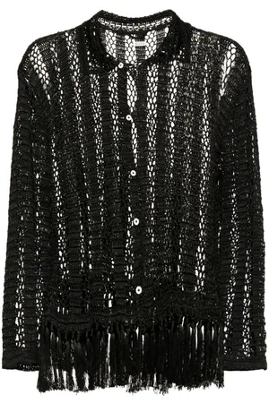 BODE Hemd mit Lochstrickmuster