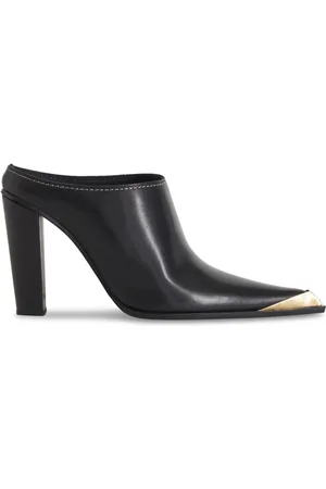 Etro Mules mit Kappe im Metallic-Look