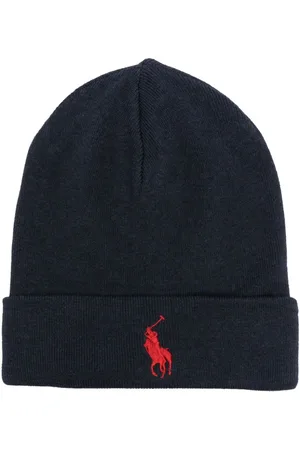 Ralph Lauren Gerippte Mütze mit Polo Pony-Stickerei