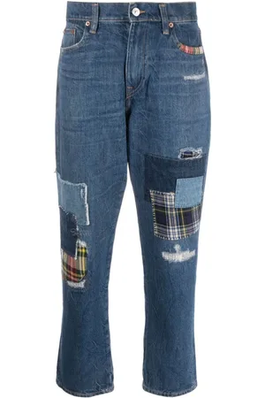 Ralph Lauren Boyfriend-Jeans im Patchwork-Look