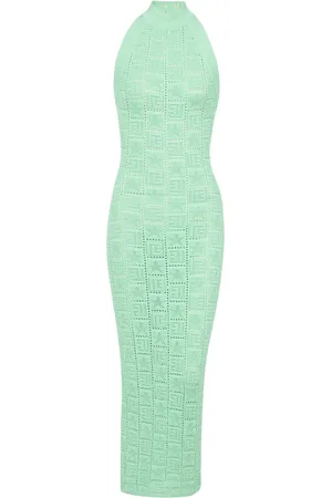 Balmain Kleid mit Monogrammuster