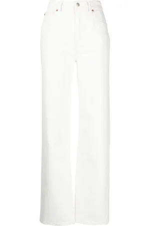 Alexander Wang Halbhohe Straight-Leg-Jeans