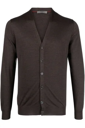 corneliani Fein gestrickter Cardigan mit V-Ausschnitt