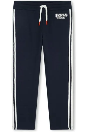 Kenzo Karierte Hose mit Logo-Patch