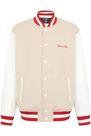 Balmain Collegejacke mit Signature-Stickerei