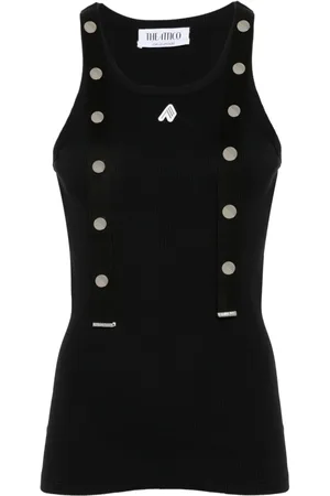 The Attico Tanktop mit Logo-Applikation