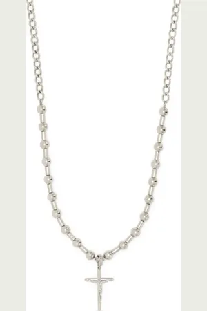 Dolce & Gabbana Kugelkette mit Kreuz-Anhänger