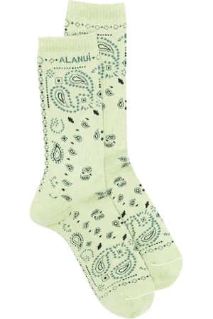 Alanui Gerippte Socken mit Bandana-Muster
