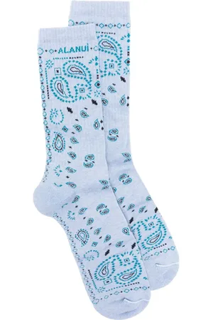 Alanui Gerippte Socken mit Bandana-Muster