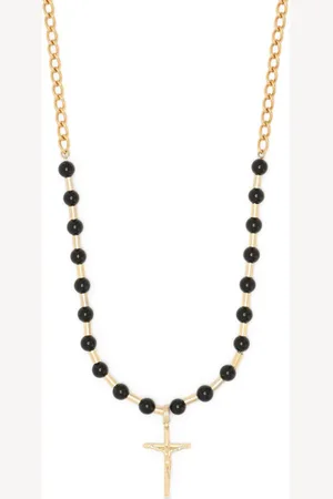 Dolce & Gabbana Kugelkette mit Kreuz-Anhänger