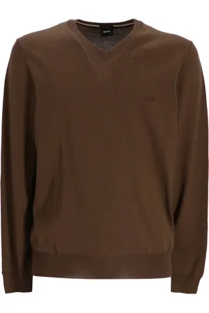 HUGO BOSS Pullover mit V-Ausschnitt