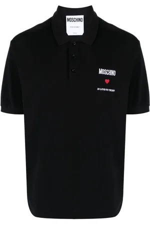 Moschino Poloshirt mit Logo-Stickerei