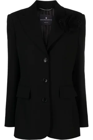 ERMANNO SCERVINO Blazer mit Blumenapplikation