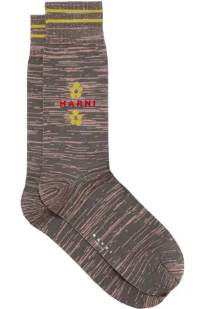Marni Intarsien-Socken mit Streifendetail