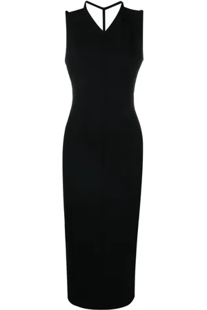 Khaite Maxikleid mit V-Ausschnitt