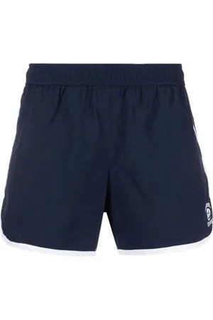 Alexander McQueen Badeshorts mit Logo-Stickerei