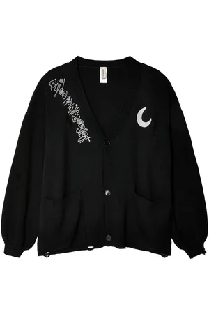 WESTFALL Moon Cardigan im Distressed-Look