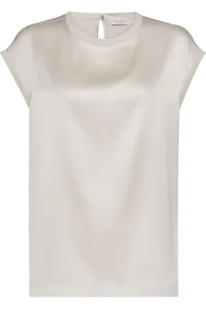 Brunello Cucinelli Bluse mit Satin-Finish