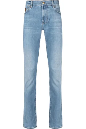 7 for all Mankind Slim-Fit-Jeans mit Tragefalten