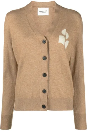 Marant Etoile Karin Cardigan mit Intarsien-Logo