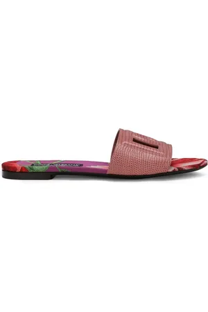 Dolce & Gabbana DG Pantoletten mit Eidechsenmuster