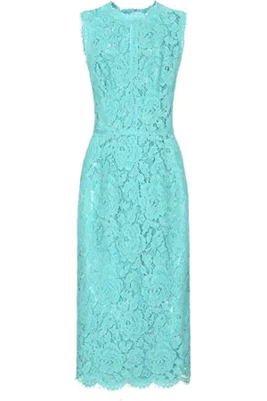 Dolce & Gabbana Midikleid aus floraler Spitze