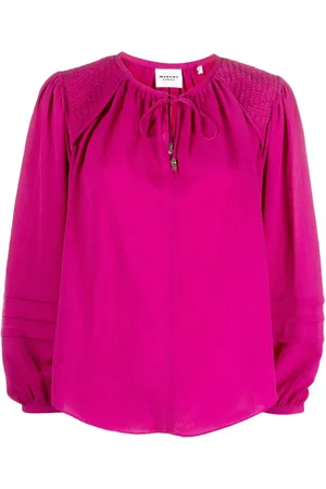 Marant Etoile Lamaya Bluse mit Schleifenkragen