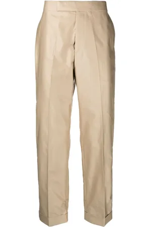 Alexander McQueen Halbhohe Straight-Leg-Hose