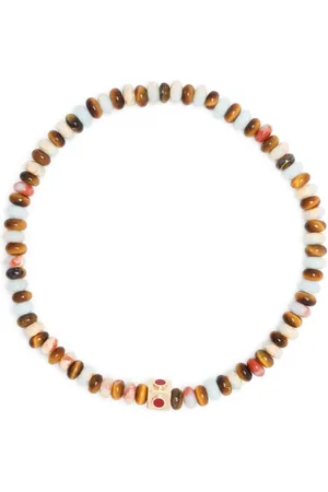 LUIS MORAIS 14kt Gelbvgoldarmband mit Edelsteinen