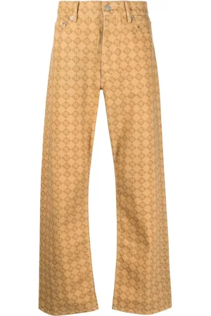 Nanushka Gerade Hose mit Monogramm-Print
