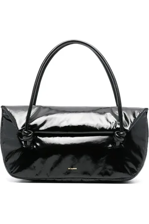Jil Sander Shopper aus Lackleder