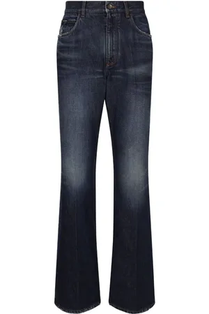Dolce & Gabbana Lang geschnittene Bootcut-Jeans mit Logo-Applikation