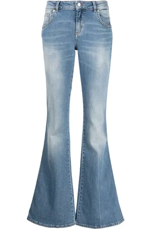 BLUMARINE Tief sitzende Bootcut-Jeans