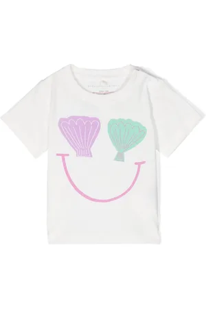 Stella McCartney T-Shirt mit Muschel-Print