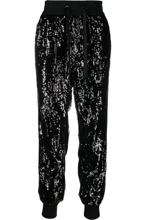 Dolce & Gabbana Hose mit paillettenverziertem Seiteneinsatz