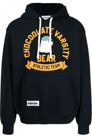 Chocoolate Jersey-Hoodie mit grafischem Print