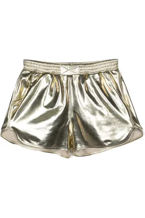 Le pandorine Lauf-Shorts in Metallic-Optik