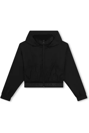Karl Lagerfeld Kapuzenjacke mit Jacquard-Logo
