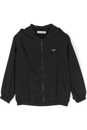 Dolce & Gabbana Ripstop-Kapuzenjacke mit Logo-Patch