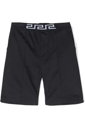 VERSACE Gabardine-Shorts mit Greca-Bund