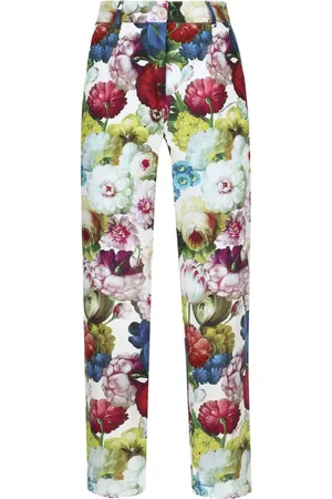 Dolce & Gabbana Cropped-Hose mit Blumen-Print