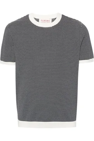 Fursac Gestricktes T-Shirt mit Streifen