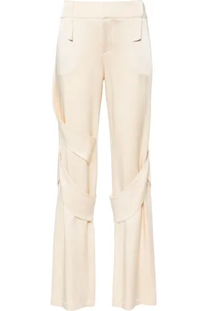 BLUMARINE Satinhose mit weitem Bein