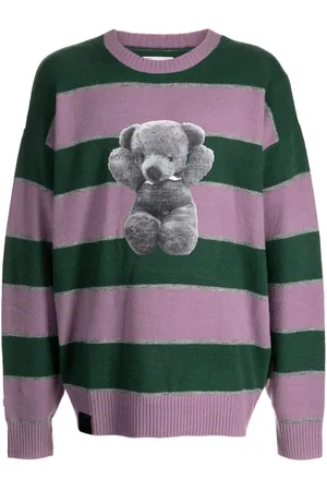 Izzue Gestreifter Pullover mit rundem Ausschnitt