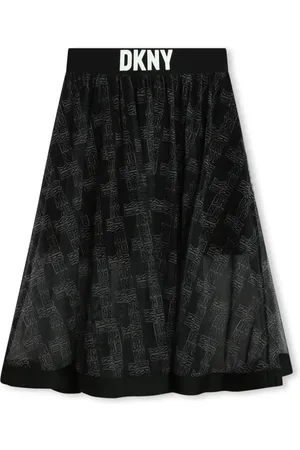 DKNY Rock im Monogramm-Print mit Stretchbund