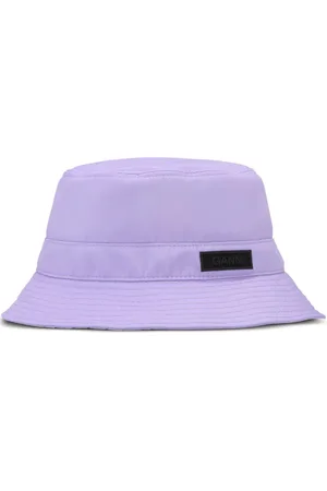 Ganni Fischerhut mit Logo-Applikation
