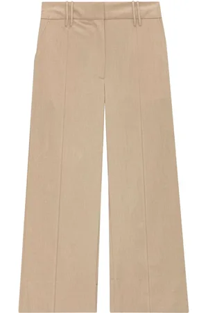 Ganni Cropped-Hose mit weitem Bein