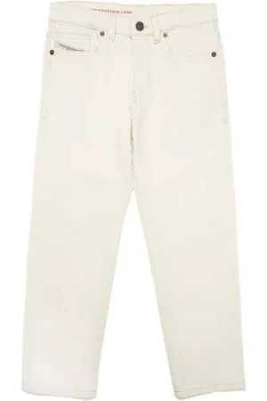Diesel Halbhohe Straight-Leg-Jeans