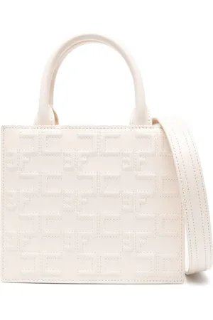 Elisabetta Franchi Kleiner Shopper mit Monogramm-Prägung